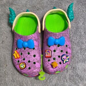 Crocs The Simpsons Krusty the Clown Clogs Purple Multi Mens 8 Womens 10 NEW